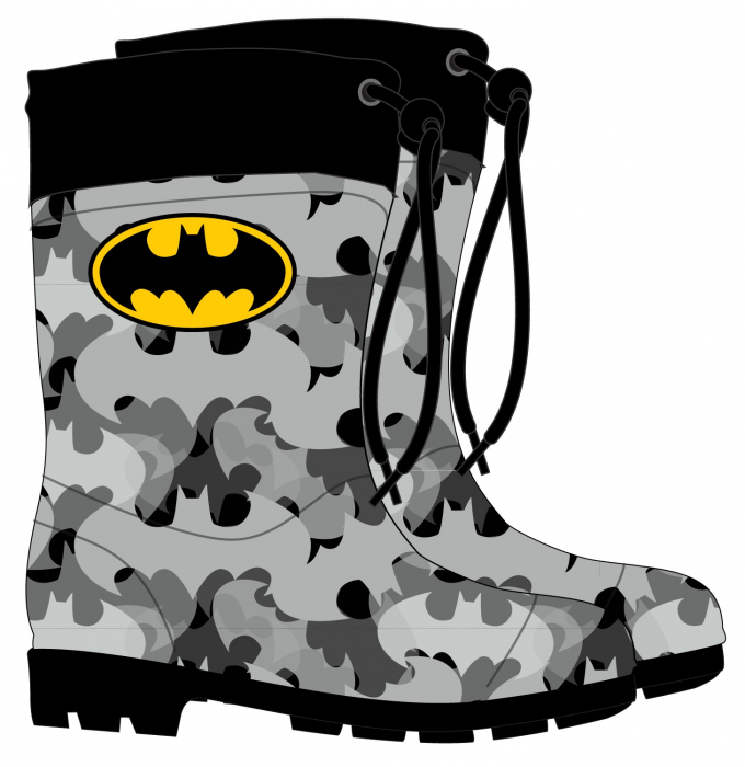 Cizme cauciuc cu siret Batman [3]