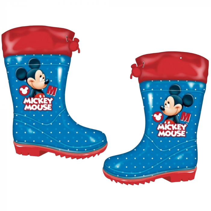 Cizme cauciuc cu siret Mickey Mouse [2]