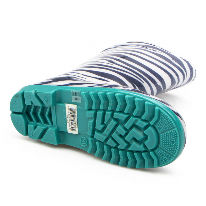 Cizme cauciuc Zebra,bleu [2]