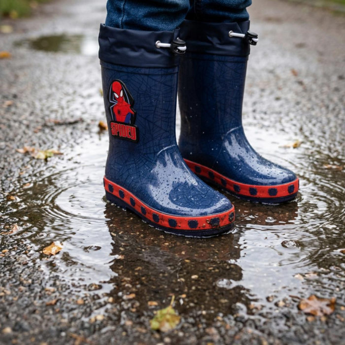 Cizme de ploaie din PVC cu design Spiderman [7]