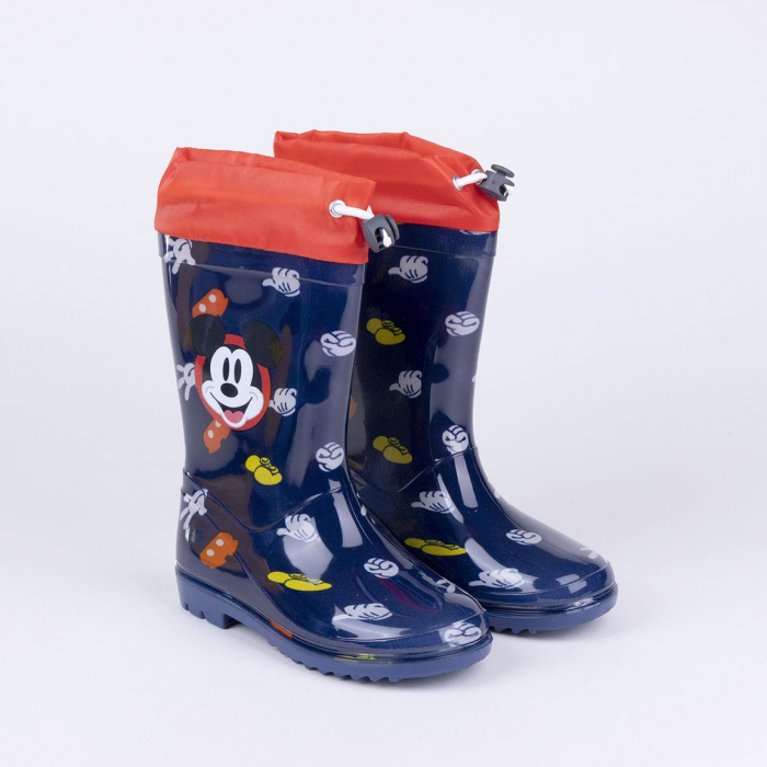 Cizme din cauciuc cu siret Mickey Mouse [3]