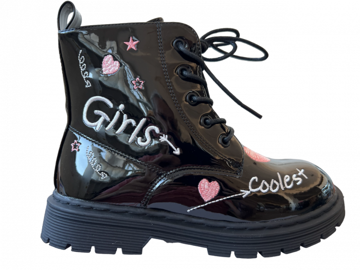 Ghete imblanite din piele eco lacuita Cooles Girl [1]