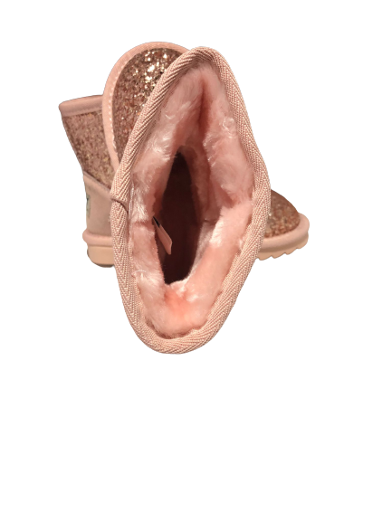 Cizme sclipici Pink, imblanite [3]
