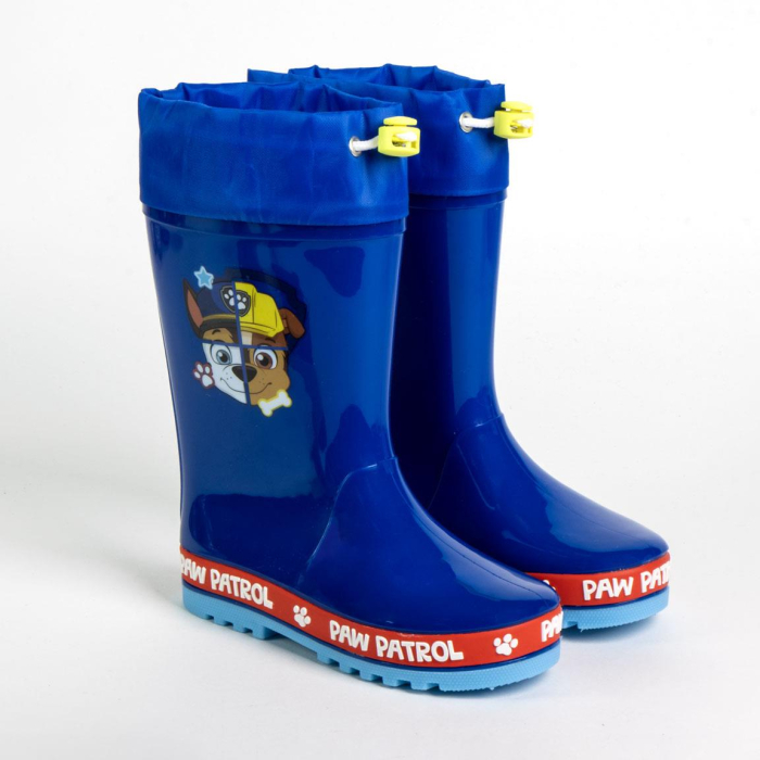 Cizme ploaie PVC cu siret Paw Patrol Chase si Rubble [3]