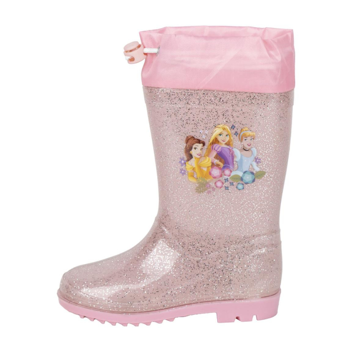 Cizme PVC cu sclipici si siret Printesele Disney [5]