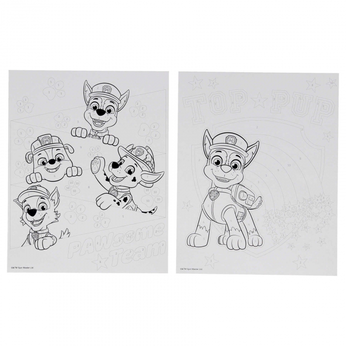 Coloreza dup─â numere Paw Patrol [2]