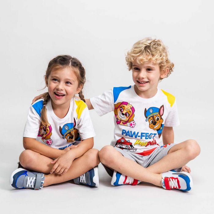 Compleu de vara, maneca scurta, amestec bumbac, Paw Patrol [6]