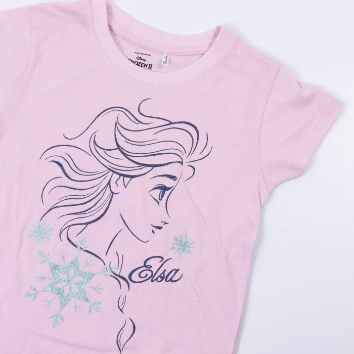 Complet de vara, maneca scurta, bumbac, Frozen Disney [3]