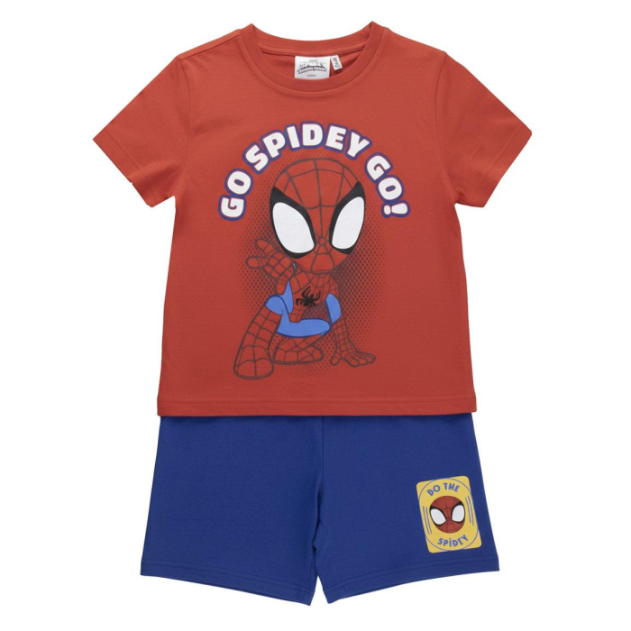 Compleu 2 piese din bumbac, maneca scurta Go Spidey - Spiderman [3]