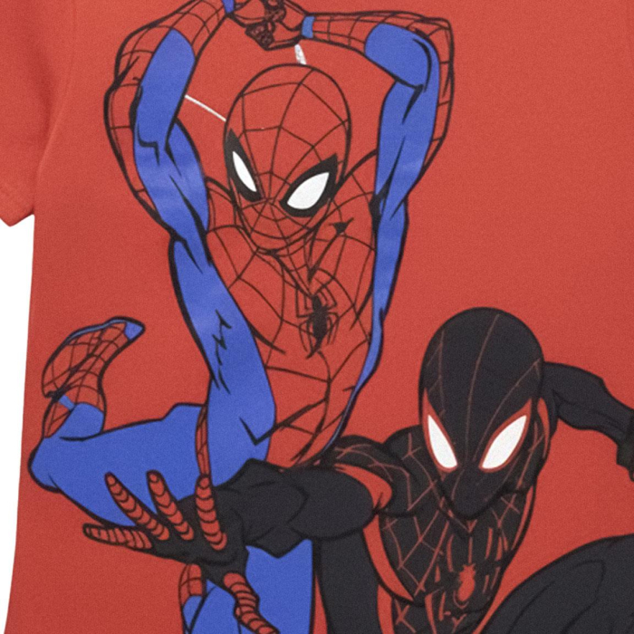 Compleu 2 piese din bumbac, maneca scurta Marvel Spiderman [5]