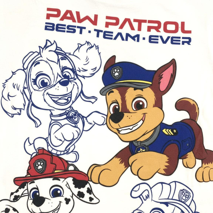 Compleu 2 piese din bumbac, maneca scurta Paw Patrol Best Team [4]