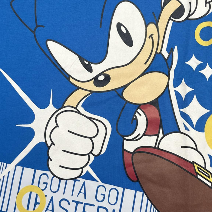Compleu 2 piese din bumbac, maneca scurta Sonic Go Faster [5]