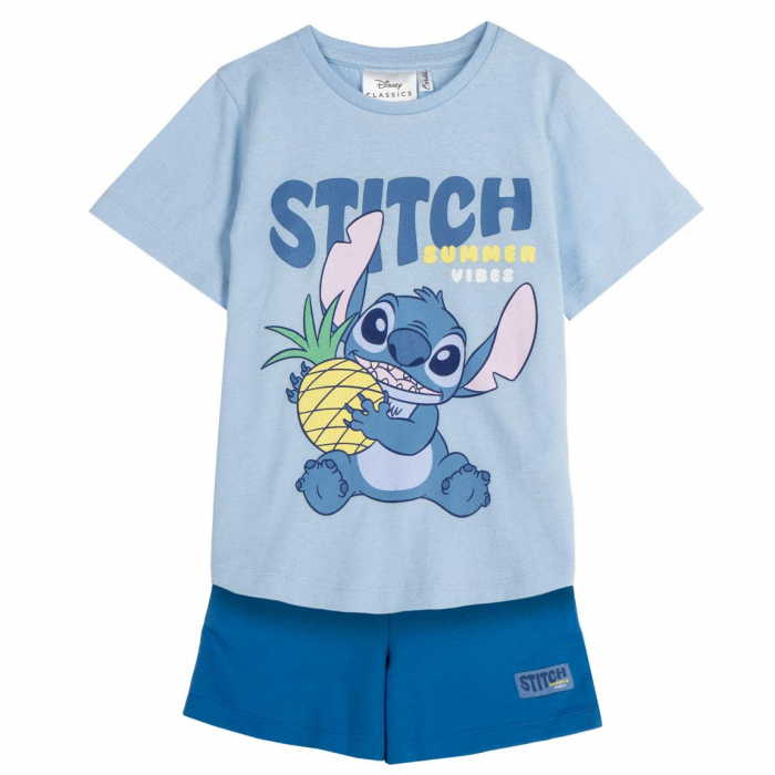 Compleu 2 piese, maneca scurta Lilo & Stitch Summer Vibes [1]