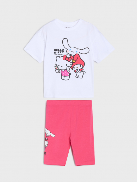 Compleu bumbac 2 piese cu maneca scurta Hello Kitty and Friends [1]