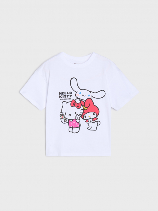 Compleu bumbac 2 piese cu maneca scurta Hello Kitty and Friends [2]