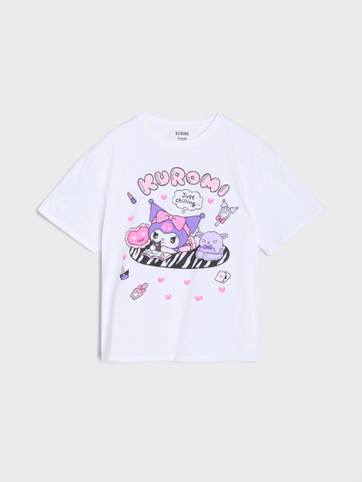 Compleu bumbac 2 piese cu maneca scurta Hello Kitty Kuromi [2]