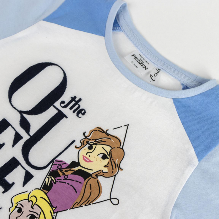 Compleu de vara, maneca scurta, amestec bumbac, Frozen Disney [3]