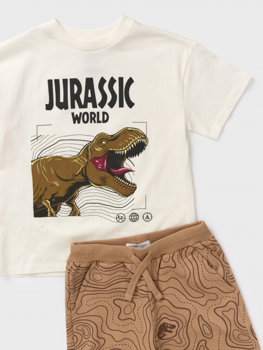 Compleu din bumbac 2 piese cu maneca scurta Jurassic World [4]