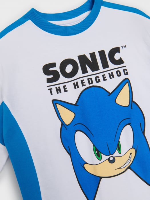 Compleu din bumbac 2 piese cu maneca scurta Sonic [3]