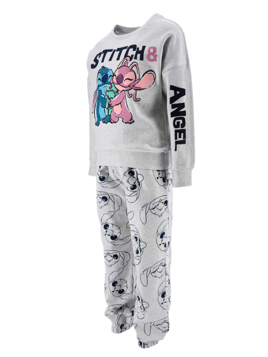 Compleu trening din bumbac 2 piese Stitch si Angel [3]