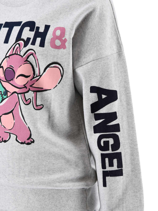 Compleu trening din bumbac 2 piese Stitch si Angel [6]