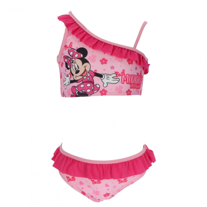 Costum baie 2 piese cu sarong, Minnie Mouse [2]