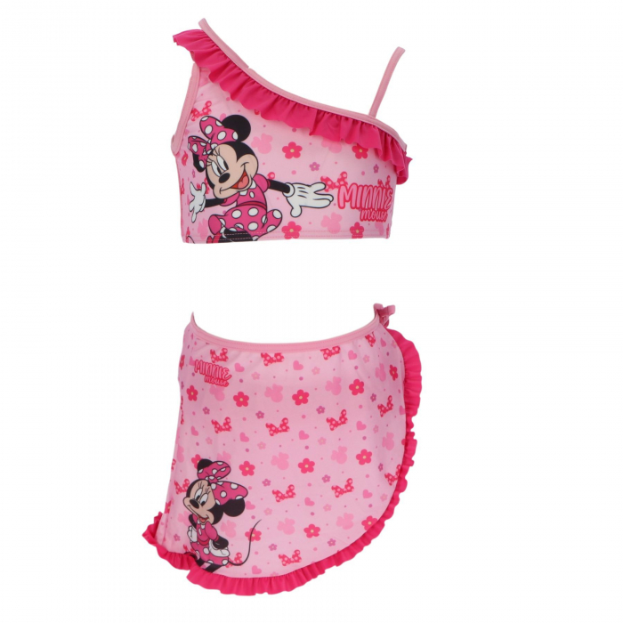 Costum baie 2 piese cu sarong, Minnie Mouse [3]