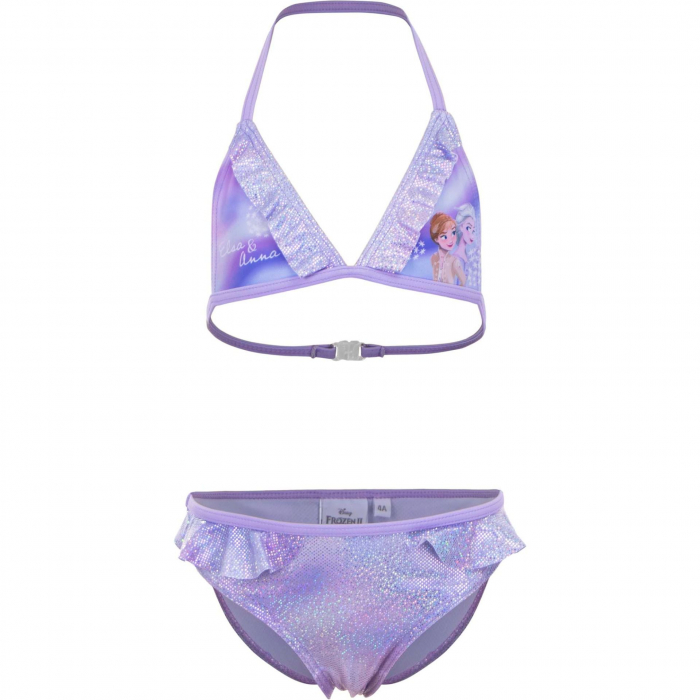 Costum baie 2 piese cu sclipici Frozen [2]
