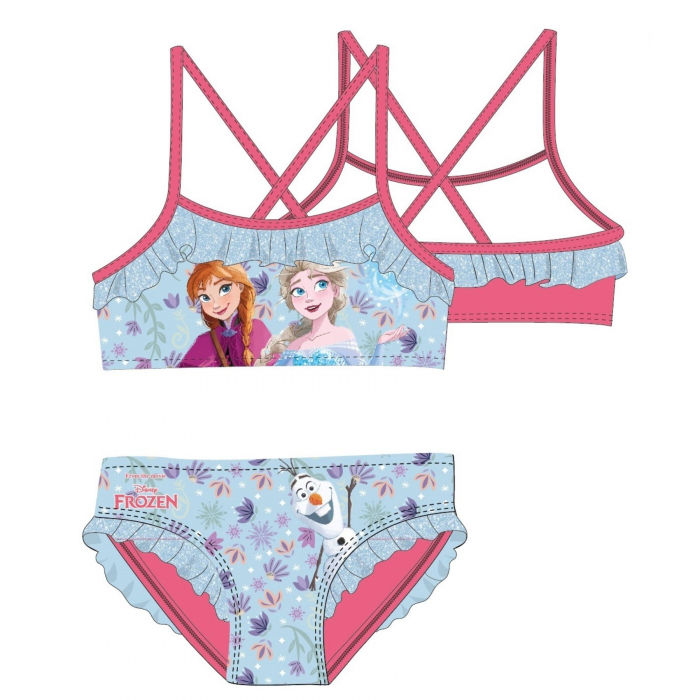 Costum baie 2 piese Frozen Elsa si Anna [2]