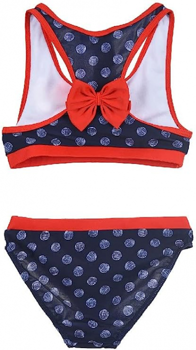 Costum baie 2 piese Minnie Mouse cu fundita [3]