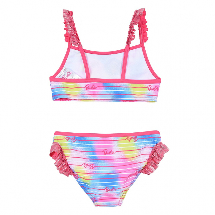 Costum baie din 2 piese Barbie cu volanase [2]