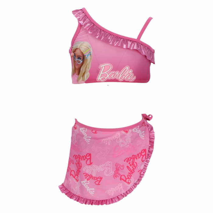 Costum baie 2 piese cu sarong, Barbie [3]