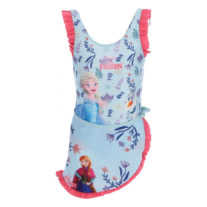 Costum baie intreg cu sarong, Frozen Disney [3]