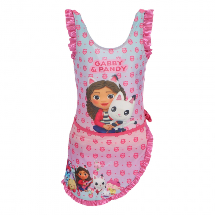 Costum baie intreg cu sarong, Gabby's Dollhouse [3]