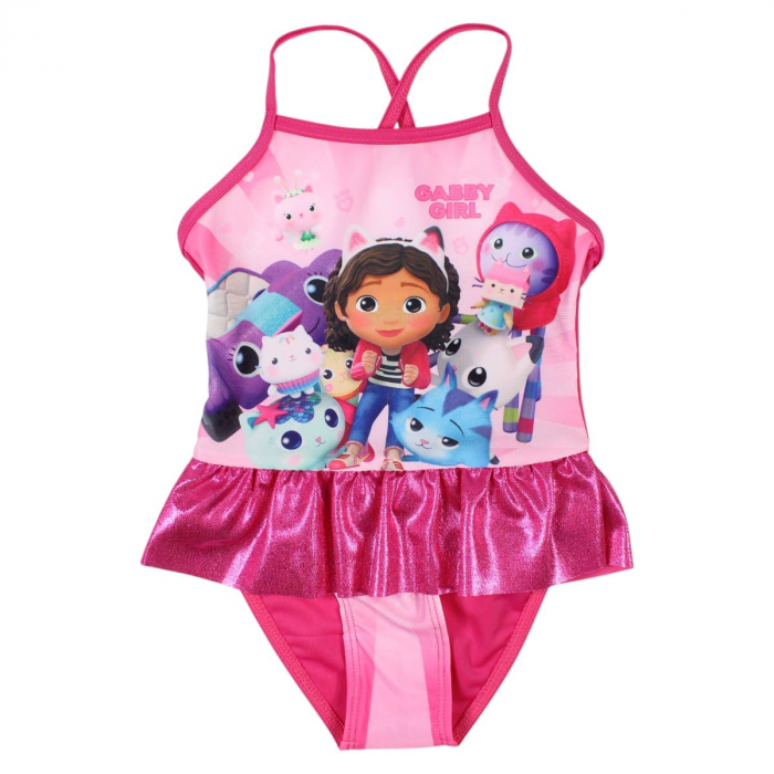 Costum baie intreg cu volan Gabby's Dollhouse [1]