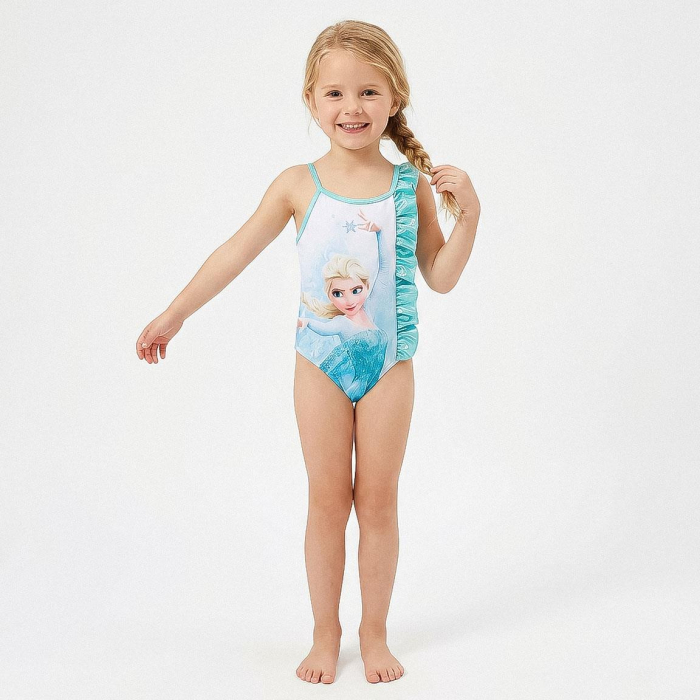 Costum baie intreg cu volanas Frozen si Olaf [4]