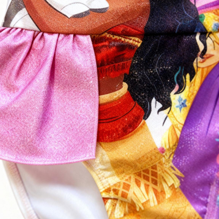Costum baie intreg cu volanas Mica Sirena si Printesele Disney [4]