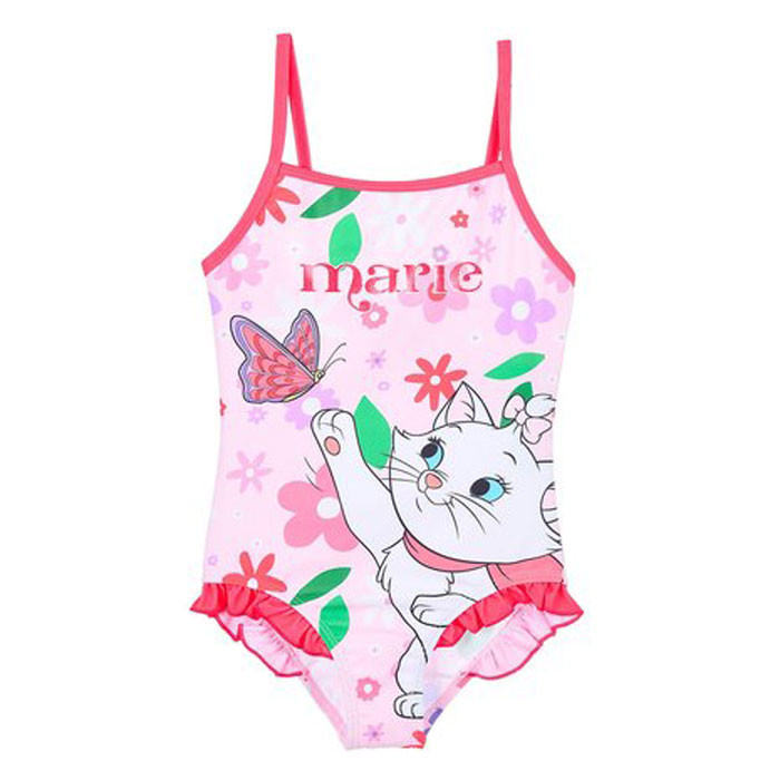 Costum baie intreg Disney Marie Cat Flowers [1]