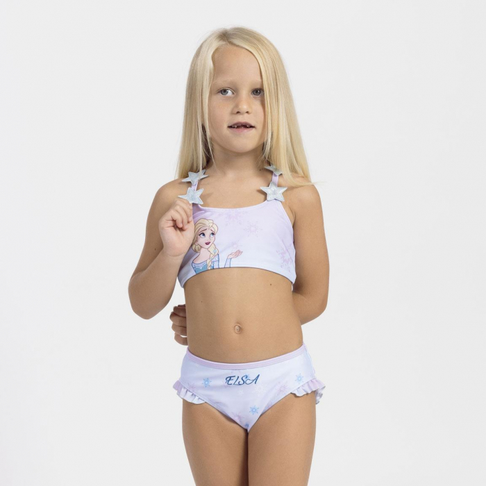 Costum de baie 2 piese cu stelute Frozen Disney [2]