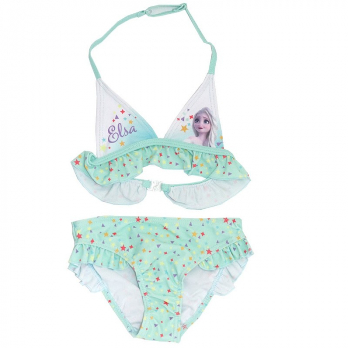 Costum de baie 2 piese cu volan Frozen [1]