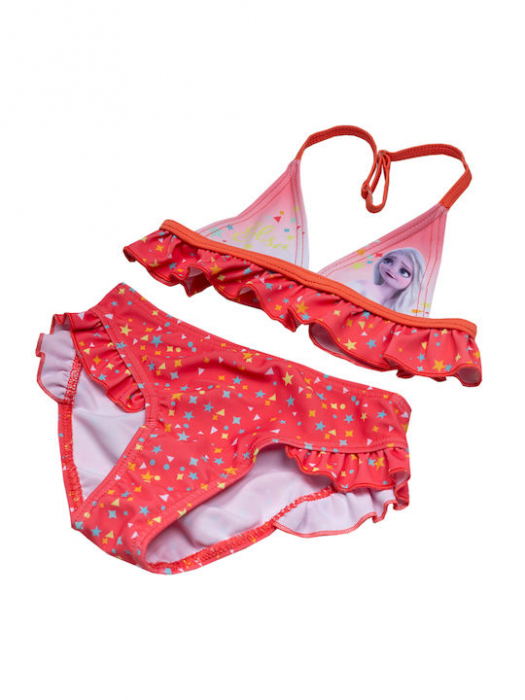 Costum de baie 2 piese cu volan Frozen [2]