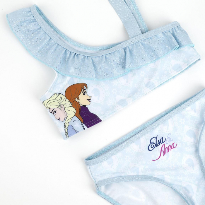 Costum de baie 2 piese cu volan Frozen Disney [3]