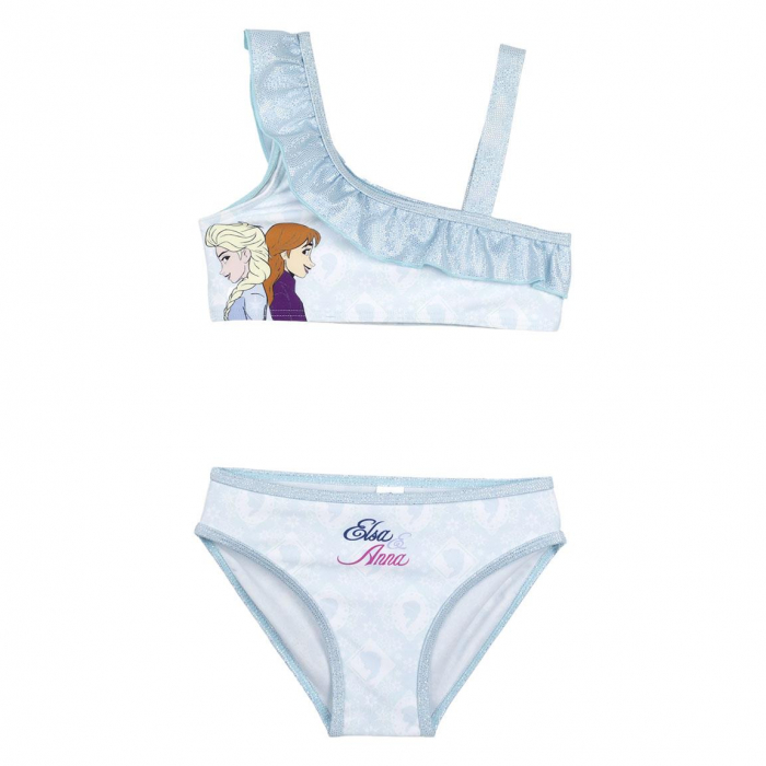 Costum de baie 2 piese cu volan Frozen Disney [1]