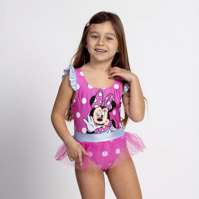 Costum de baie cu fusta si bulinute, intreg Minnie Mouse Disney [4]