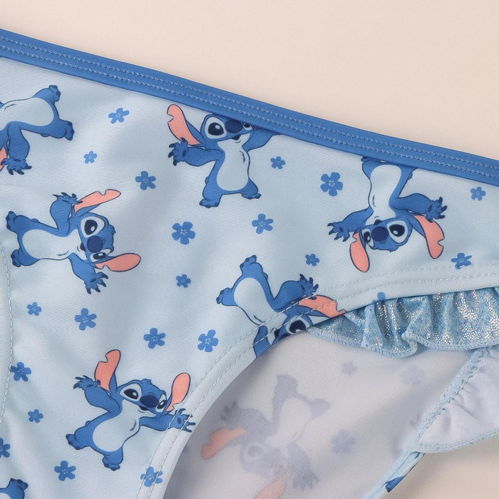Costum de baie cu valanase pentru fete, 2 piese Stitch [4]
