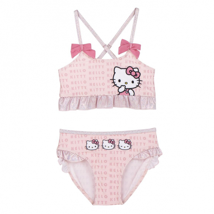 Costum de baie fete cu fundite, 2 piese Hello Kitty [1]