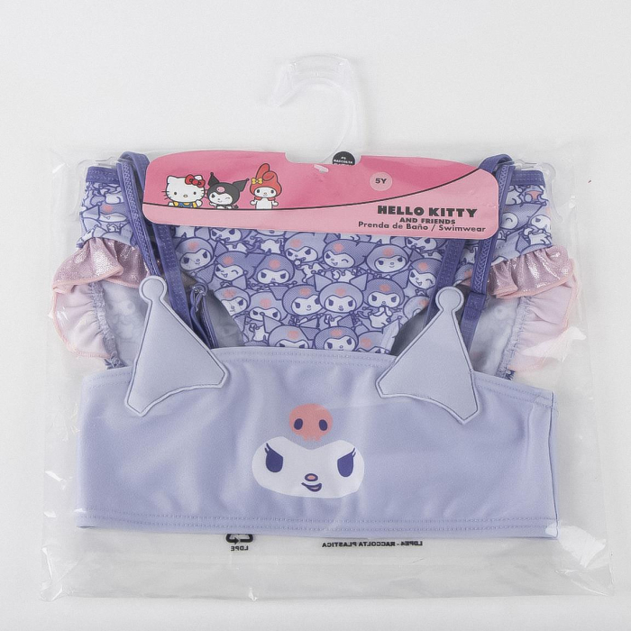 Costum de baie fete cu volane, 2 piese Hello Kitty Kuromi [5]