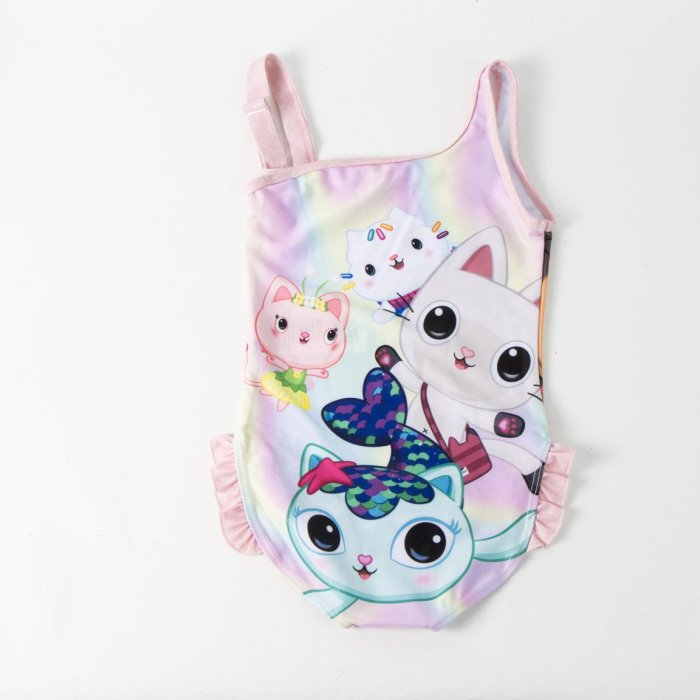Costum de baie intreg cu volanase, Friend & Gabby's Dollhouse [2]