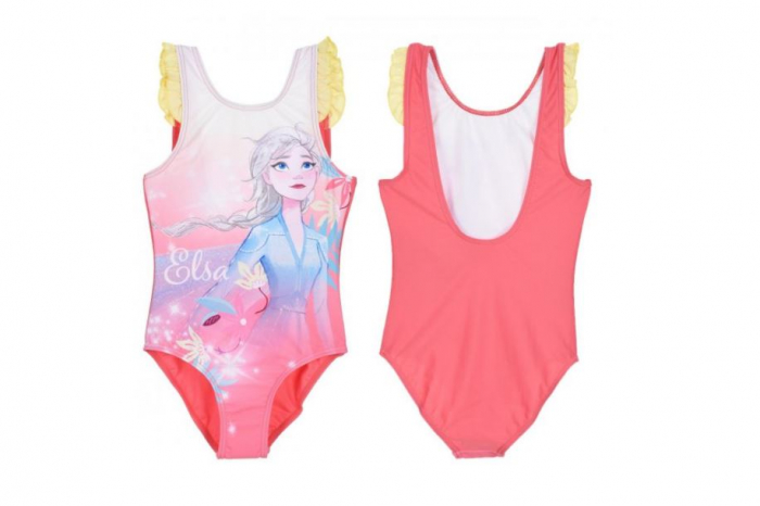 Costum de baie intreg Frozen Disney flowers [3]