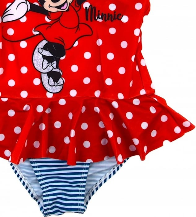 Costum de baie intreg pentru fetite cu volan Minnie Mouse [3]